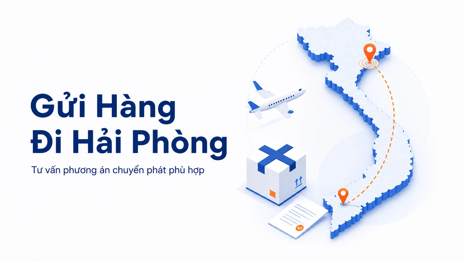 Minh họa tư vấn gửi hàng đi Hải Phòng.